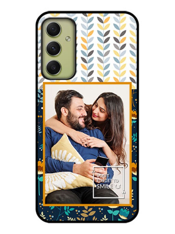Custom Galaxy A34 5G Custom Glass Mobile Case - Pattern Design