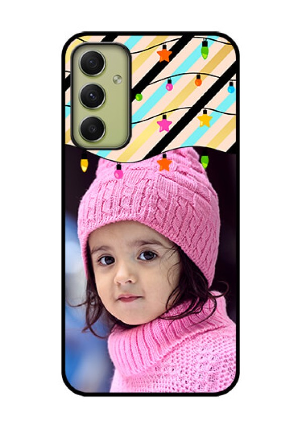 Galaxy A34 5G Custom Glass Mobile Case - Lights Hanging Design