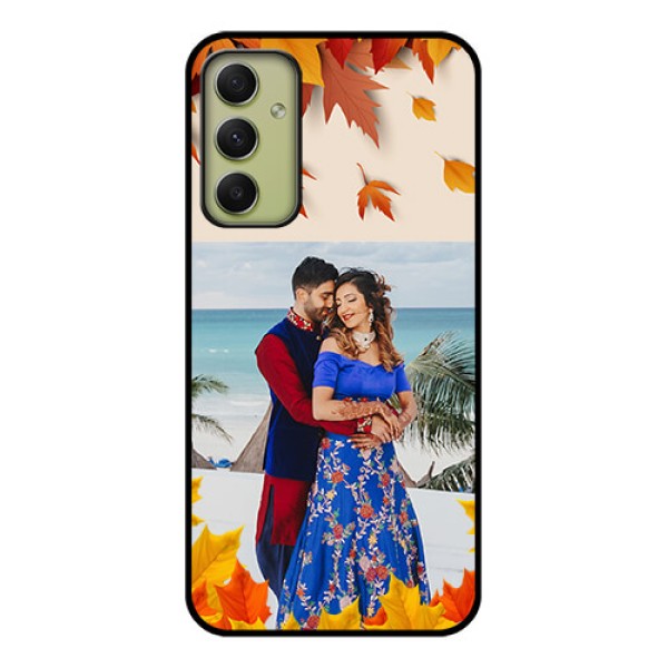 Galaxy A34 5G Photo Printing on Glass Case - Autumn Maple Leaves Design Galaxy A34 5G Photo Printing on Glass Case - Autumn Maple Leaves Design