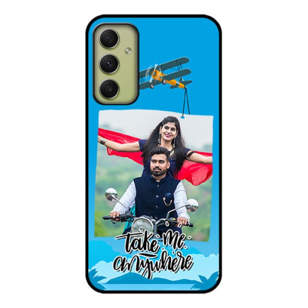 Galaxy A34 5G Custom Glass Mobile Case - Traveller Design
