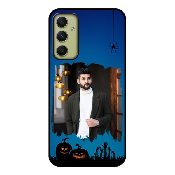 Galaxy A34 5G Photo Printing on Glass Case - with pro Halloween design Galaxy A34 5G Photo Printing on Glass Case - with pro Halloween design