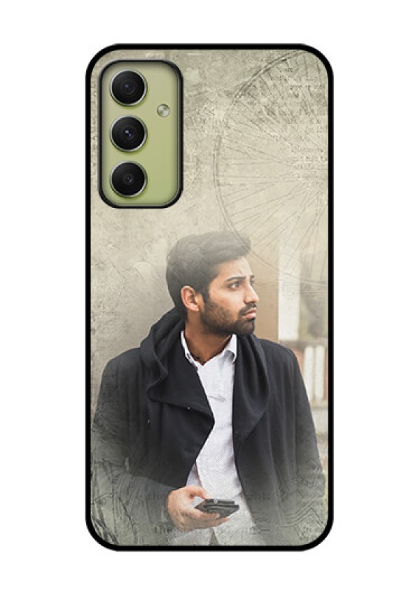 Galaxy A34 5G Custom Glass Phone Case - with vintage design