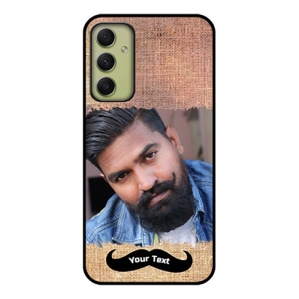 Galaxy A34 5G Personalized Glass Phone Case - with Texture Design