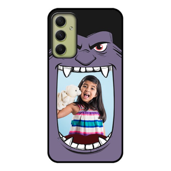 Galaxy A34 5G Custom Glass Phone Case - Angry Monster Design