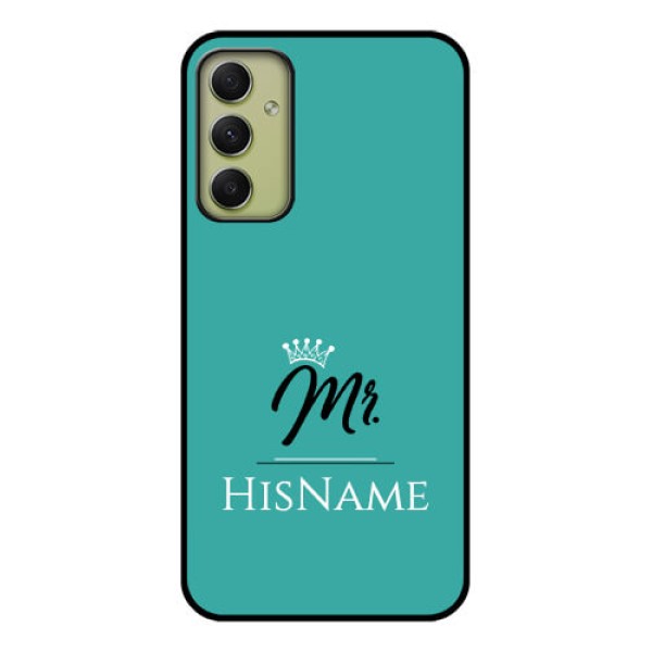 Galaxy A34 5G Custom Glass Phone Case Mr with Name Galaxy A34 5G Custom Glass Phone Case Mr with Name