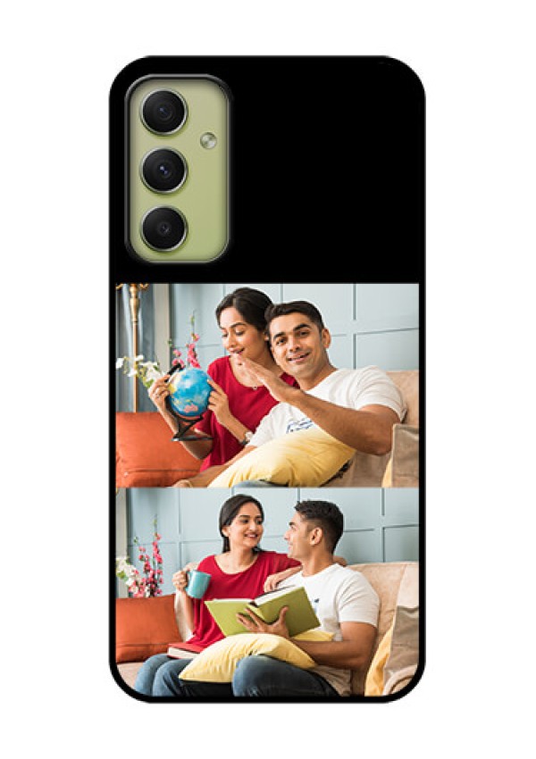 Galaxy A34 5G 2 Images on Glass Phone Cover
