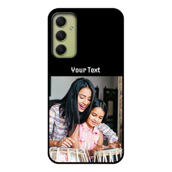 Galaxy A34 5G Photo with Name on Glass Phone Case