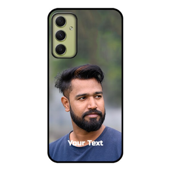 Galaxy A34 5G Glass Mobile Cover: Photo with Text