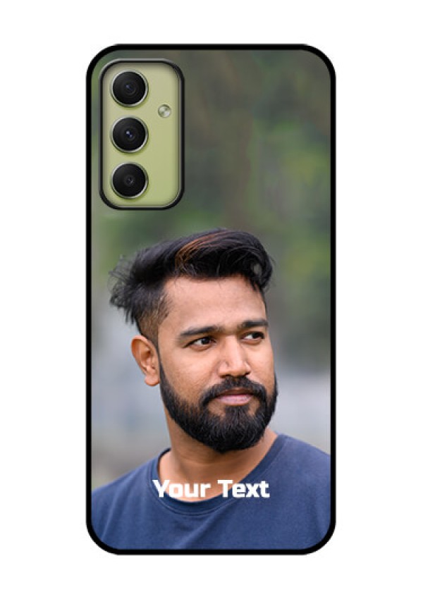 Galaxy A34 5G Glass Mobile Cover: Photo with Text