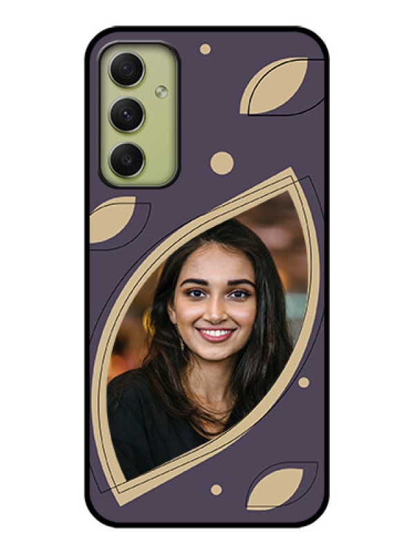 Custom Galaxy A34 5G Custom Glass Mobile Case - Falling Leaf Design