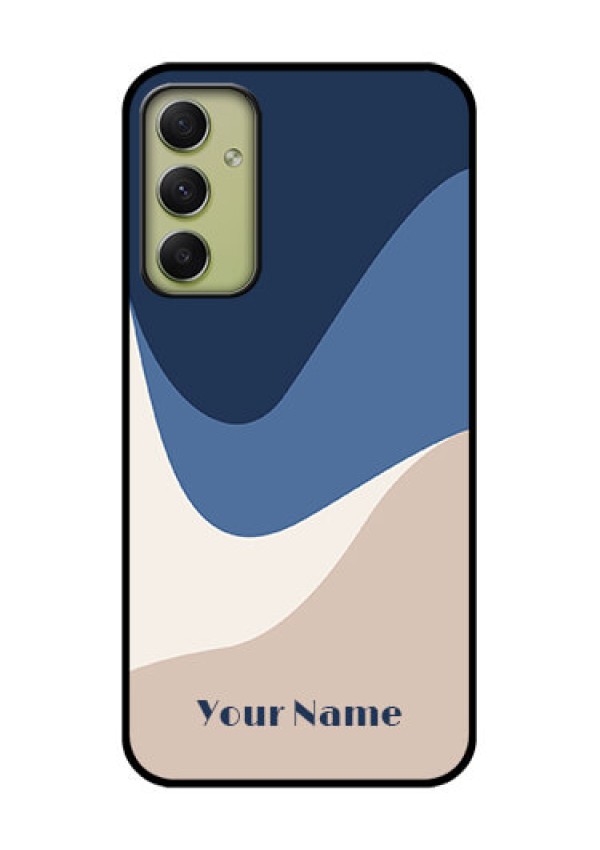 Galaxy A34 5G Custom Glass Phone Case - Abstract Drip Art Design