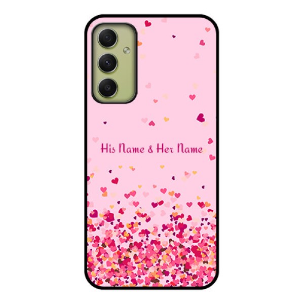 Galaxy A34 5G Photo Printing on Glass Case - Floating Hearts Design Galaxy A34 5G Photo Printing on Glass Case - Floating Hearts Design