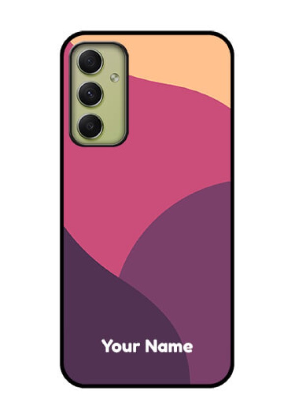 Galaxy A34 5G Custom Glass Phone Case - Mixed Multi-colour abstract art Design