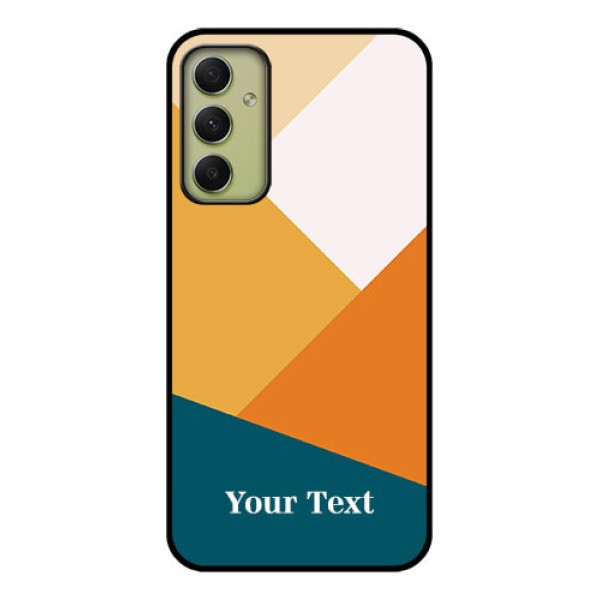 Galaxy A34 5G Personalized Glass Phone Case - Stacked Multi-colour Design Galaxy A34 5G Personalized Glass Phone Case - Stacked Multi-colour Design