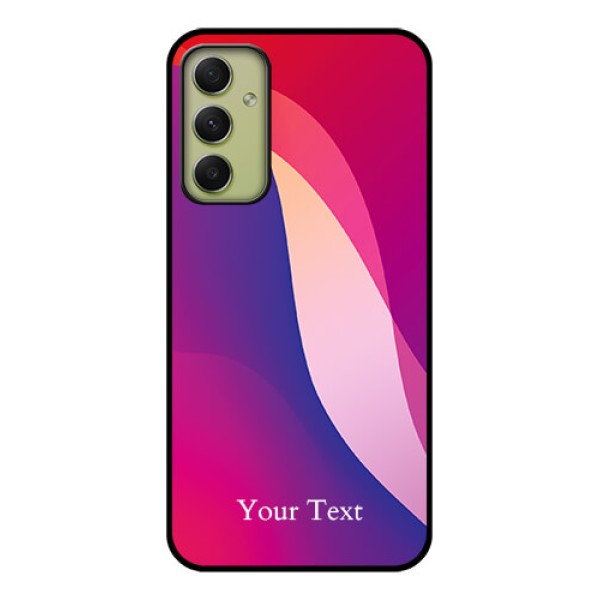 Galaxy A34 5G Personalized Glass Phone Case - Digital abstract Overlap Design Galaxy A34 5G Personalized Glass Phone Case - Digital abstract Overlap Design
