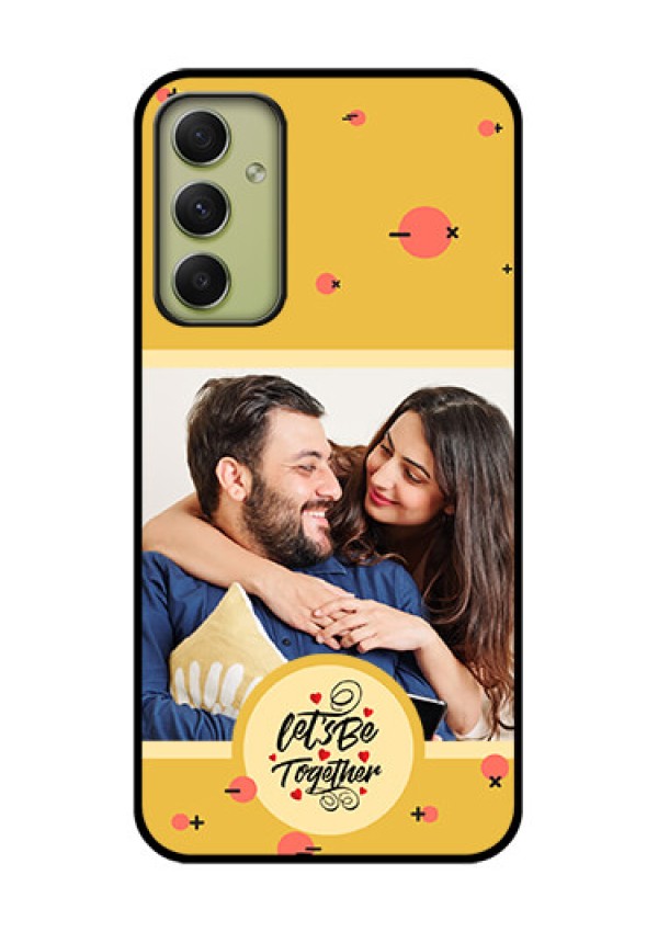 Galaxy A34 5G Photo Printing on Glass Case - Lets be Together Design