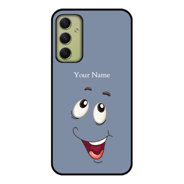 Galaxy A34 5G Photo Printing on Glass Case - Laughing Cartoon Face Design Galaxy A34 5G Photo Printing on Glass Case - Laughing Cartoon Face Design