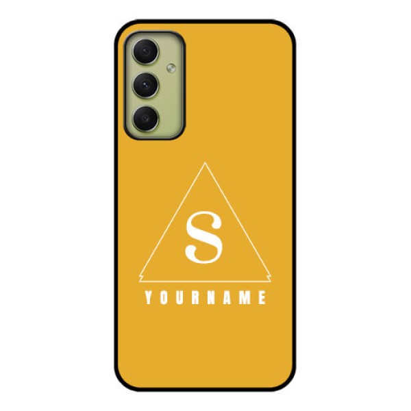 Galaxy A34 5G Personalized Glass Phone Case - simple triangle Design