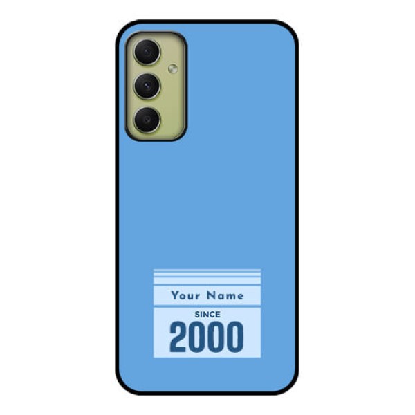 Galaxy A34 5G Custom Glass Mobile Case - Custom Year of birth Design