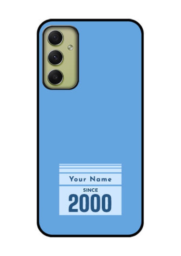 Galaxy A34 5G Custom Glass Mobile Case - Custom Year of birth Design