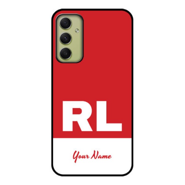 Galaxy A34 5G Personalized Glass Phone Case - dual tone custom text Design Galaxy A34 5G Personalized Glass Phone Case - dual tone custom text Design