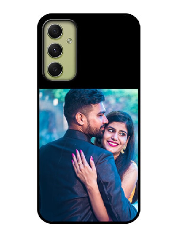 Custom Galaxy A34 5G Custom Glass Phone Case - Upload Full Picture With Custom Color Design