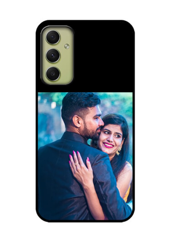 Galaxy A34 5G Custom Glass Phone Case - Upload Full Picture With Custom Color Design