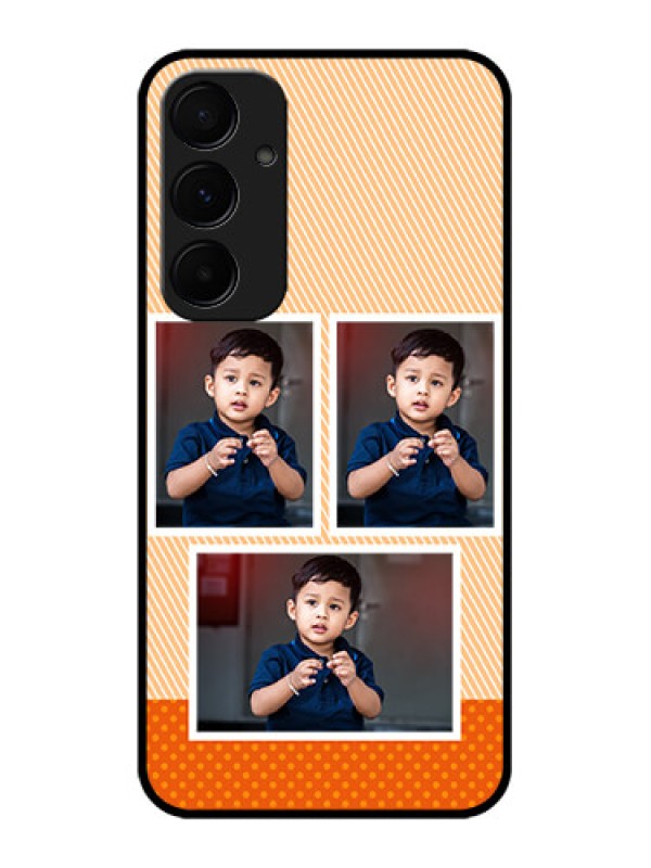 Custom Samsung Galaxy A35 5G Custom Glass Phone Case - Bulk Photos Upload Design