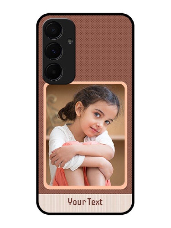 Custom Samsung Galaxy A35 5G Custom Glass Phone Case - Simple Pic Upload Design