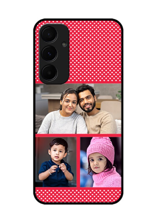 Samsung Galaxy A35 5G Custom Glass Phone Case - Bulk Photo Upload Design