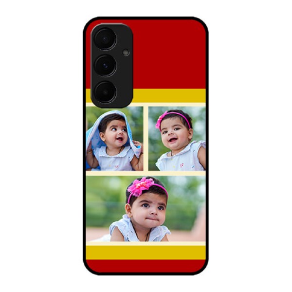 Samsung Galaxy A35 5G Custom Glass Phone Case - Multiple Pic Upload Design Samsung Galaxy A35 5G Custom Glass Phone Case - Multiple Pic Upload Design