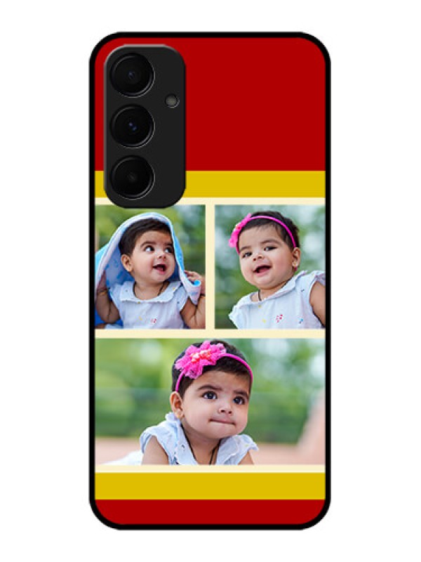 Custom Samsung Galaxy A35 5G Custom Glass Phone Case - Multiple Pic Upload Design