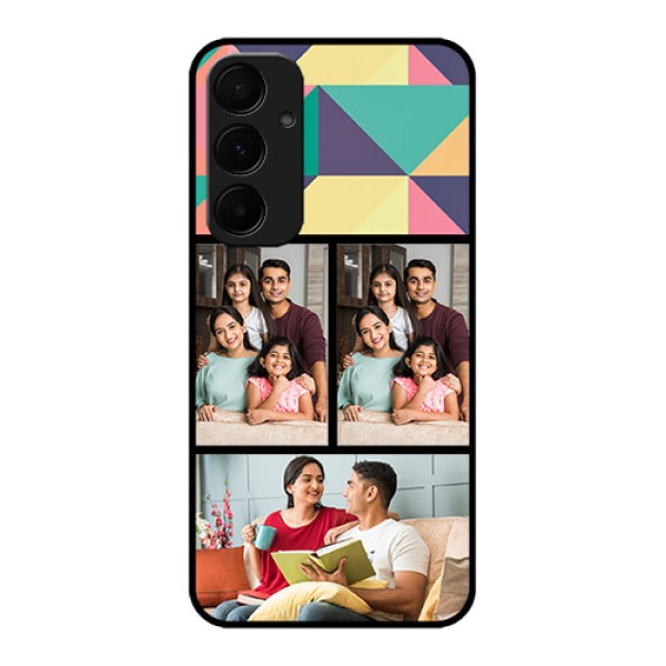 Samsung Galaxy A35 5G Custom Glass Phone Case - Bulk Pic Upload Design Samsung Galaxy A35 5G Custom Glass Phone Case - Bulk Pic Upload Design