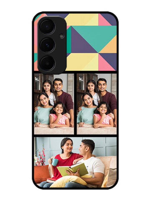 Custom Samsung Galaxy A35 5G Custom Glass Phone Case - Bulk Pic Upload Design