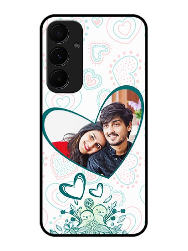 Custom Samsung Galaxy A35 5G Custom Glass Phone Case - Premium Couple Design
