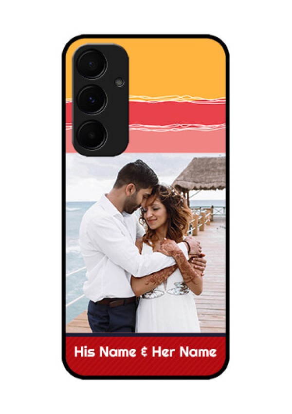 Samsung Galaxy A35 5G Custom Glass Phone Case - Colorful Case Design