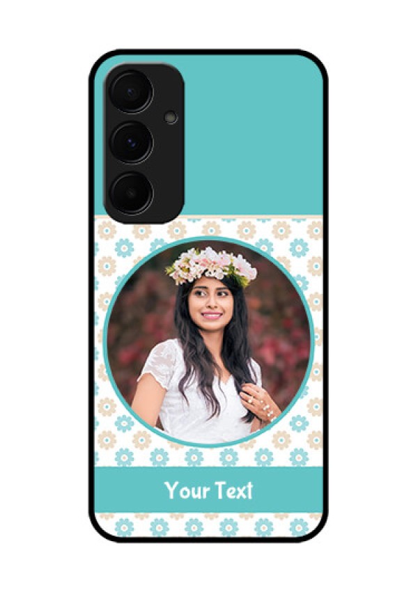 Samsung Galaxy A35 5G Custom Glass Phone Case - Beautiful Flowers Design