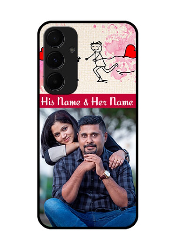 Samsung Galaxy A35 5G Custom Glass Phone Case - You And Me Case Design