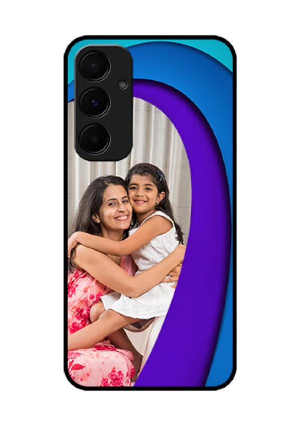 Samsung Galaxy A35 5G Custom Glass Phone Case - Simple Pattern Design