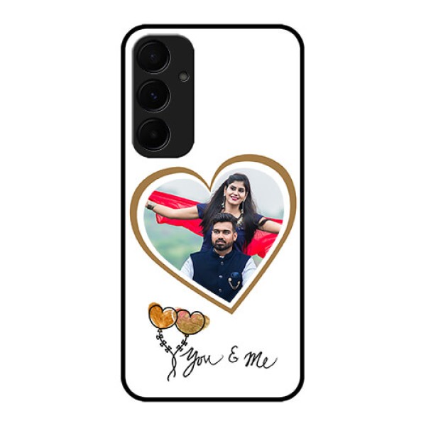 Samsung Galaxy A35 5G Custom Glass Phone Case - You & Me Design