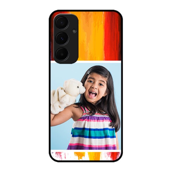 Samsung Galaxy A35 5G Custom Glass Phone Case - Multi Color Design Samsung Galaxy A35 5G Custom Glass Phone Case - Multi Color Design