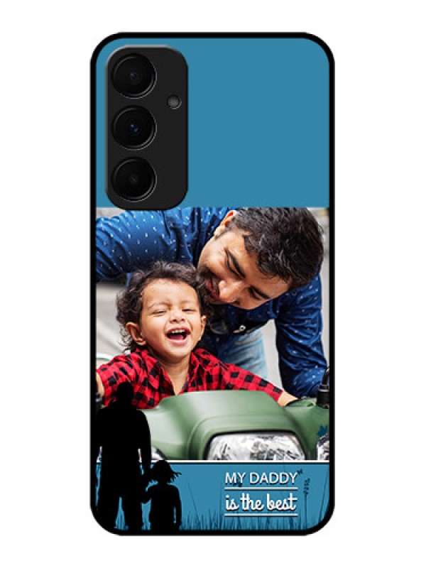 Custom Samsung Galaxy A35 5G Custom Glass Phone Case - Best Dad Design