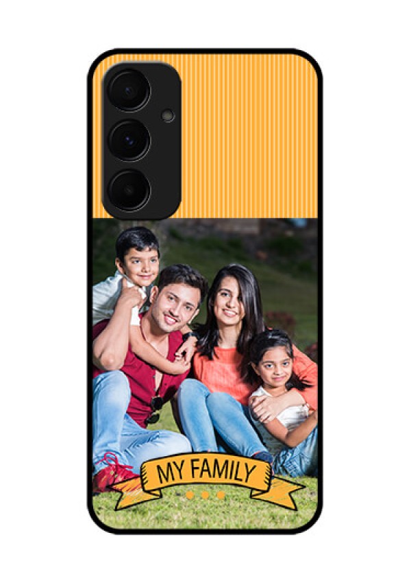 Samsung Galaxy A35 5G Custom Glass Phone Case - My Family Design