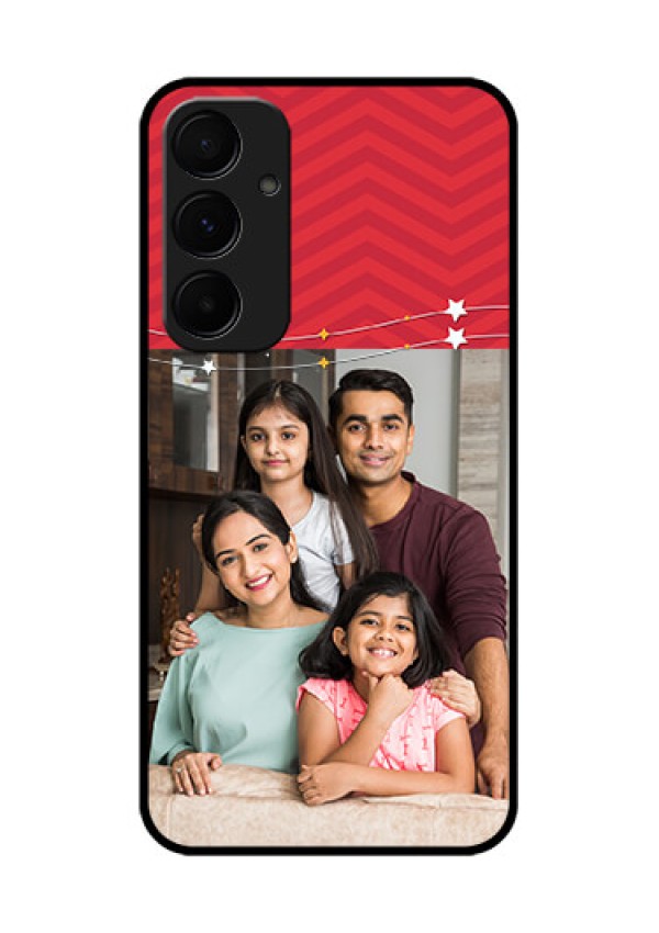 Samsung Galaxy A35 5G Custom Glass Phone Case - Happy Family Design