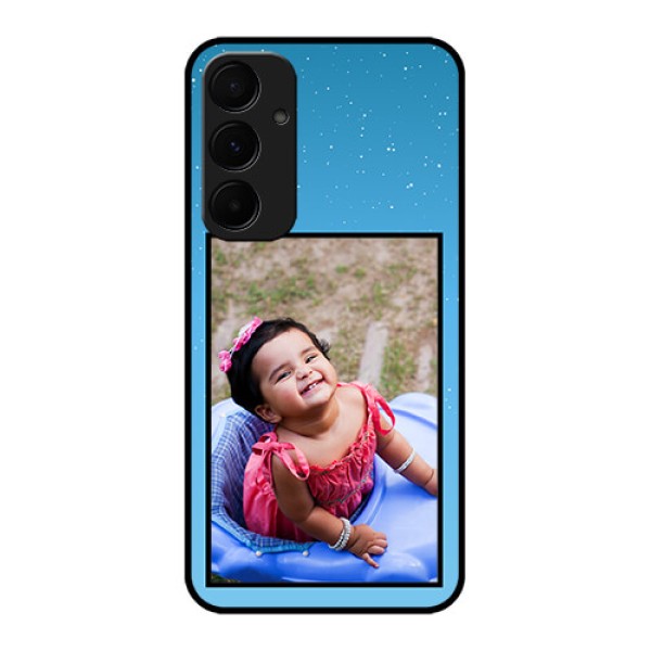 Samsung Galaxy A35 5G Custom Glass Phone Case - Wave Pattern Colorful Design