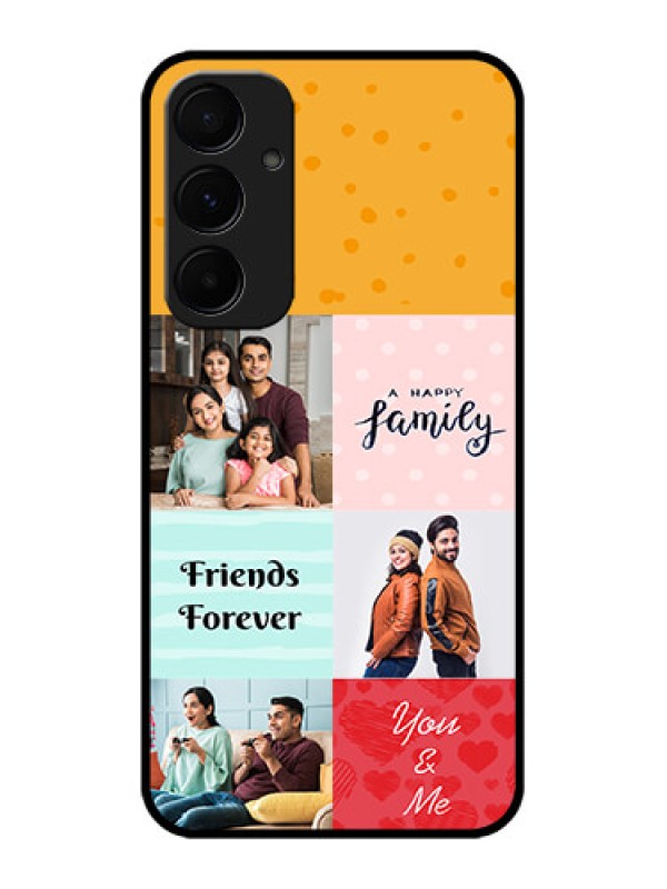 Custom Samsung Galaxy A35 5G Custom Glass Phone Case - Images With Quotes Design