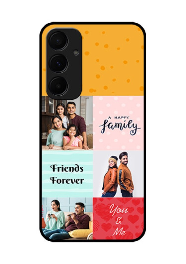 Samsung Galaxy A35 5G Custom Glass Phone Case - Images With Quotes Design