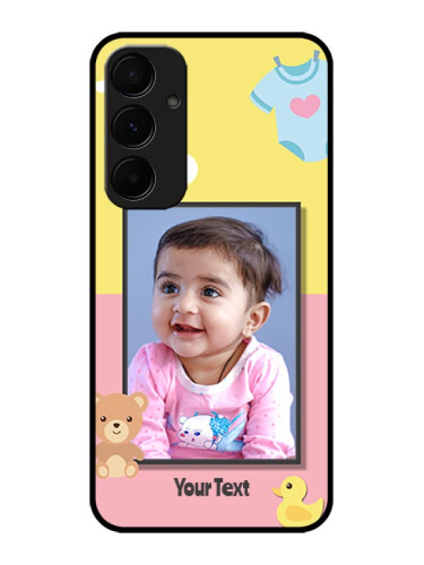Custom Samsung Galaxy A35 5G Custom Glass Phone Case - Kids 2 Color Design