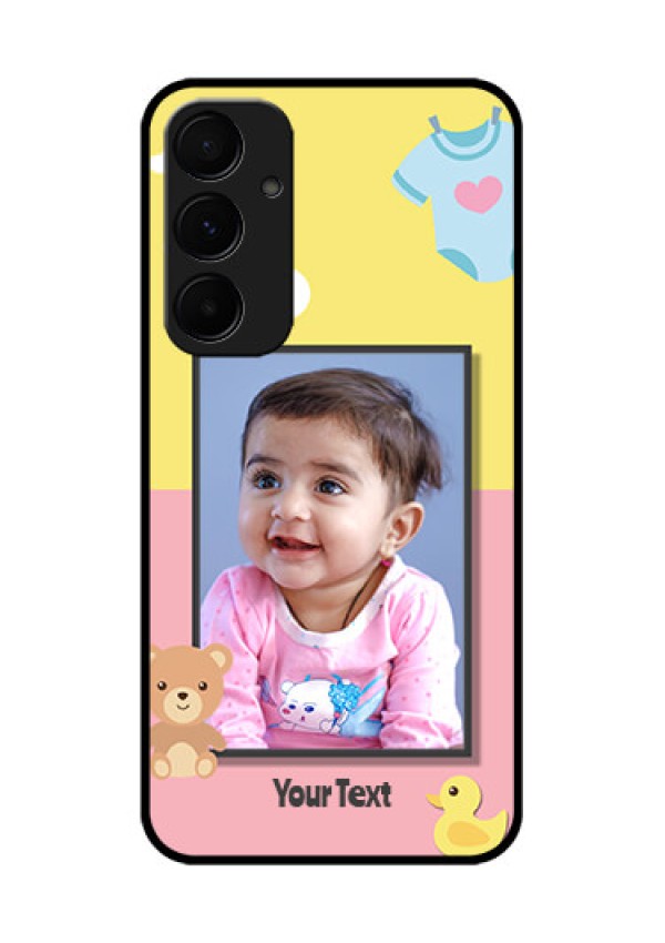 Samsung Galaxy A35 5G Custom Glass Phone Case - Kids 2 Color Design