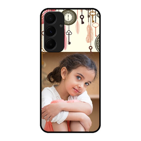 Samsung Galaxy A35 5G Custom Glass Phone Case - Boho Style Design